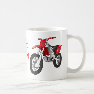 Tasse de café de motocyclette de saleté