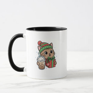 Tasse de café de Noël chat Meowy