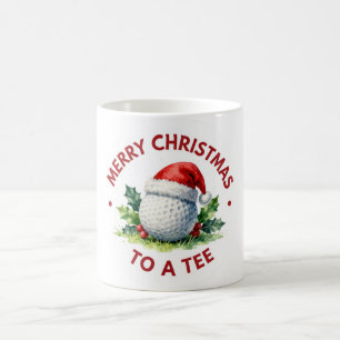 Tasse de café de Noël de golf