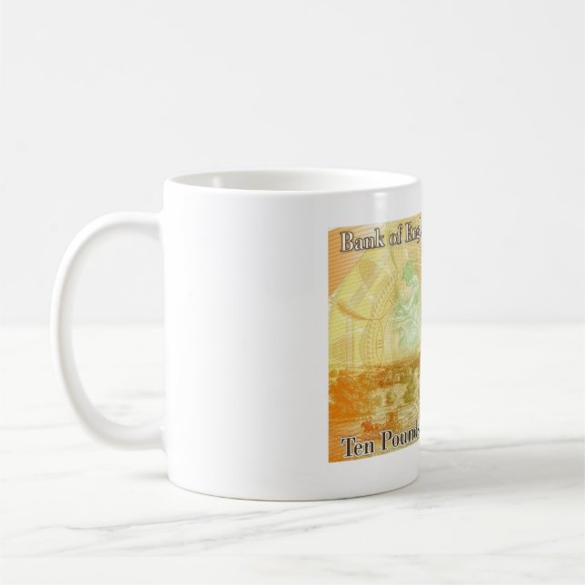 Tasse de café de note de Jane Austen £10 (Gauche)