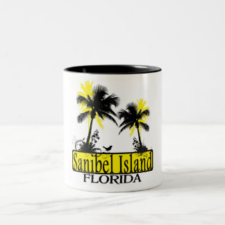 Tasse de café de palmier de la Floride d'île de