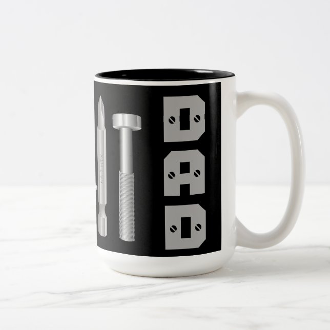 Tasse de café de papa de charpentier de mécanicien (Droit)