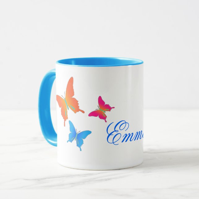 Tasse de café de papillon (Devant gauche)