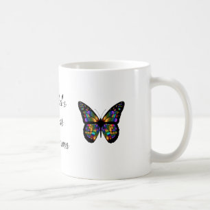 Tasse de café de papillons de meilleur "Glamma du