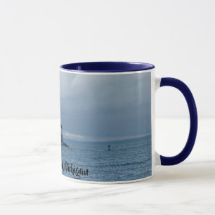 Tasse de café de phare d'île de Mackinac, Michig