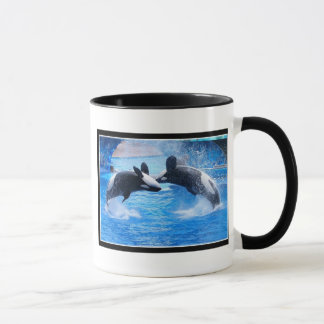 Tasse de café de photo de baleine