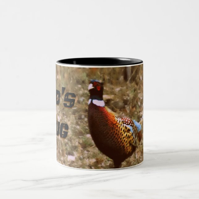 Tasse de café de photo de faisan (Centre)