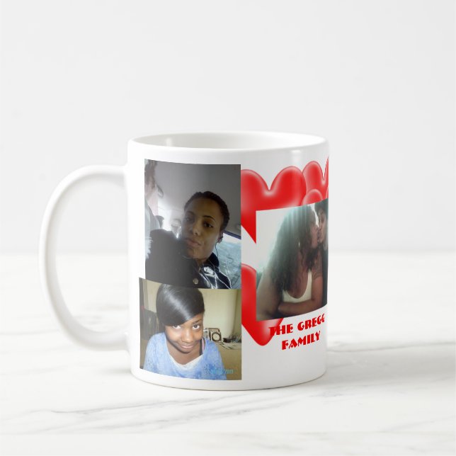 Tasse de café de photo de Personlized (Gauche)