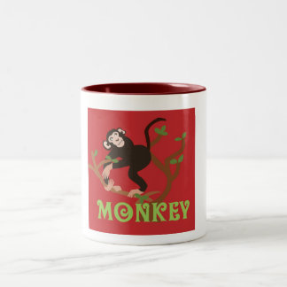 Tasse de café de PIC de singe