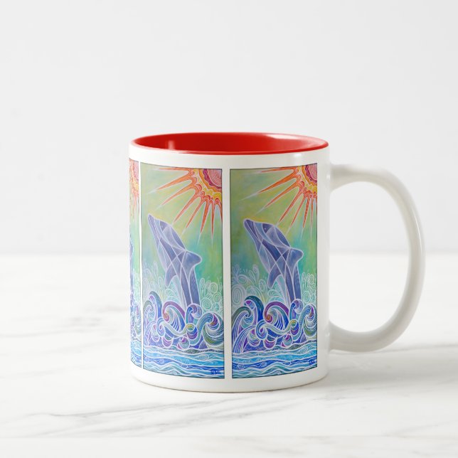 Tasse de café de plaisir de dauphin (Droit)