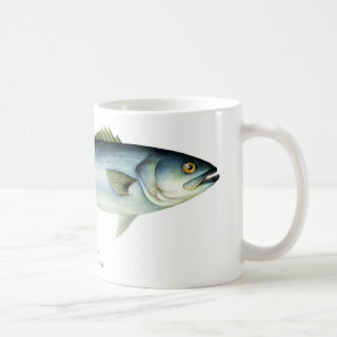 Tasse de café de poissons de maquereau d'or