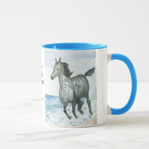 Tasse de café de poney de Personalisable Connemara