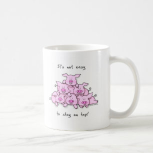 Tasse de café de pyramide de porc