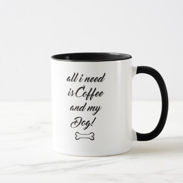 Tasse de café de Rat terrier de bande dessinée (Droite)