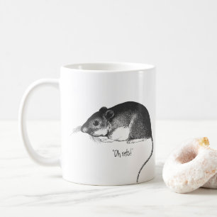 tasse de café de rat vintage