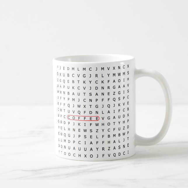 Tasse de café de recherche de mot (Droite)