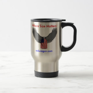 tasse de café de Reducegov.com où la taille