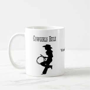 Tasse de café de règle de cow-girls