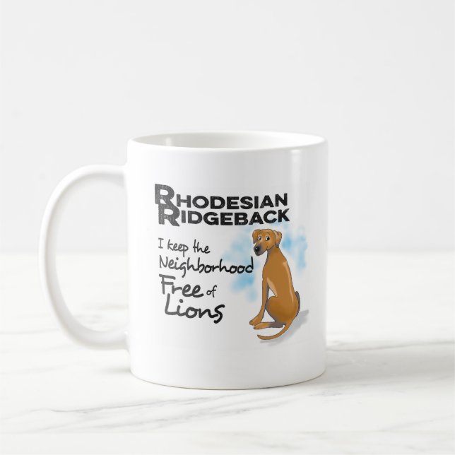 Tasse de café de Rhodesian Ridgeback (Gauche)