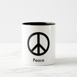 Tasse de café de signe de paix
