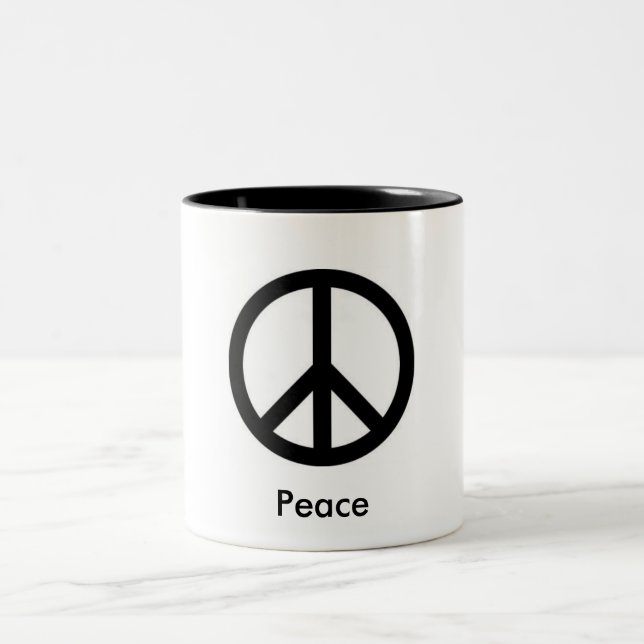 Tasse de café de signe de paix (Centre)