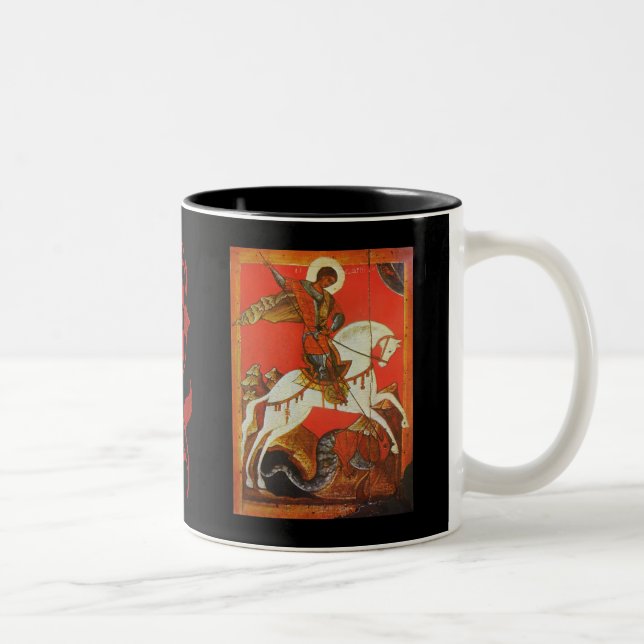 Tasse de café de St George et de dragon (Droit)