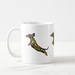 Tasse de café de teckel d'air