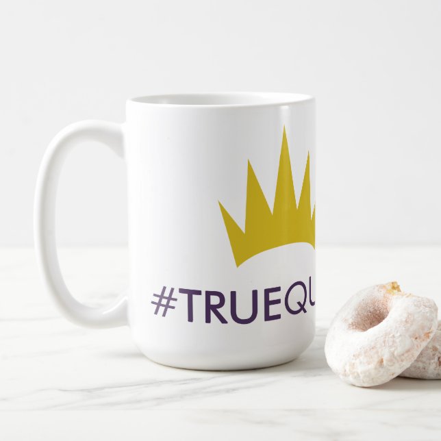 Tasse de café de #TRUEQUEEN de diadème (Avec donut)