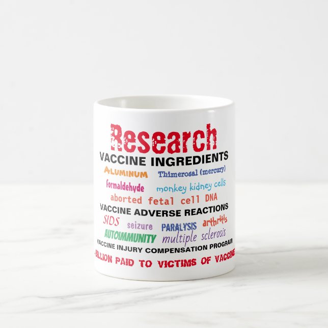 Tasse de café de vaccins de recherches (Centre)