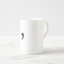 Tasse de café de virgule d'Oxford