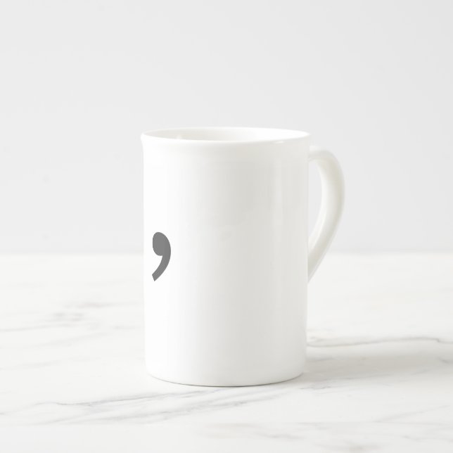 Tasse de café de virgule d'Oxford (Devant droit)