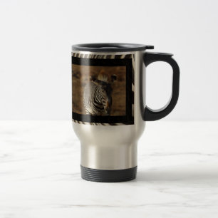 Tasse de café de voyage de zèbre