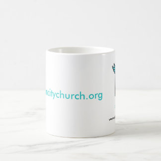 Tasse de café de Z avec le logo de ville de Zion