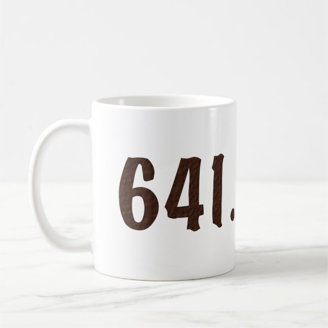 Tasse de café décimale de Dewey (Gauche)