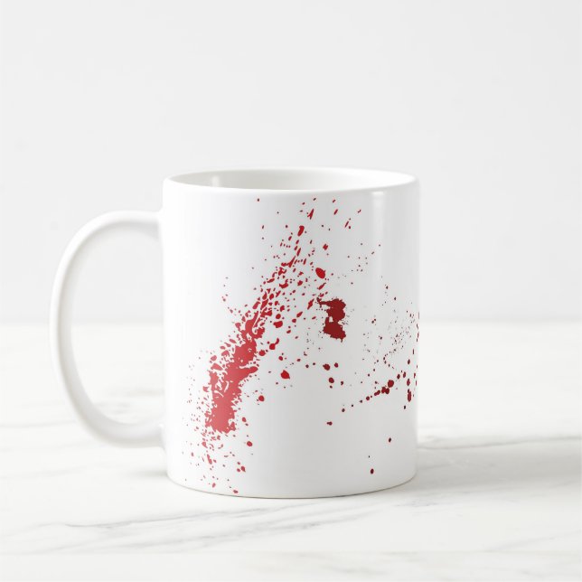 Tasse de café d'éclaboussure de sang (Gauche)