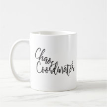 Tasse de café décorée d'un monogramme de