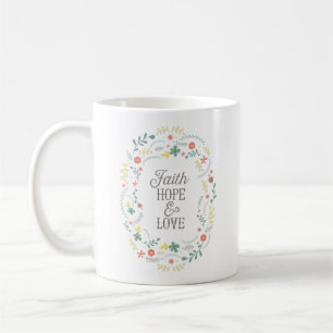 Tasse de café d'écriture sainte de bible de