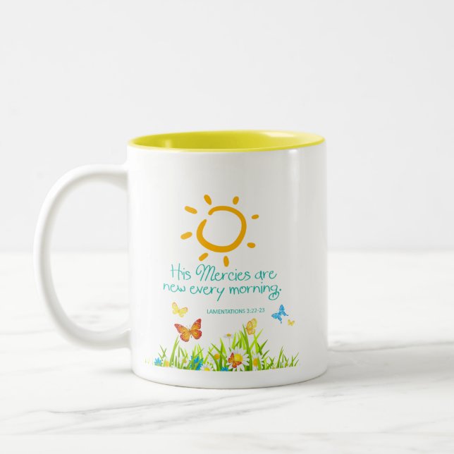 Tasse de café d'écriture sainte de "nouvelles (Gauche)