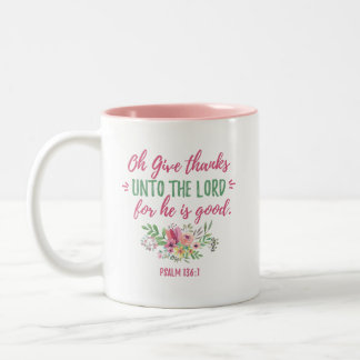 Tasse de café d'écriture sainte "donnez mercis"