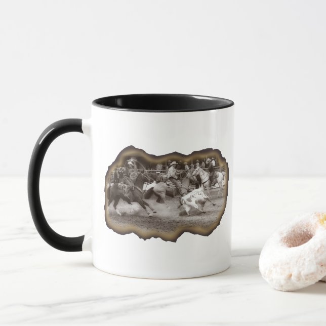 Tasse de café d'effort d'équipe (Avec donut)