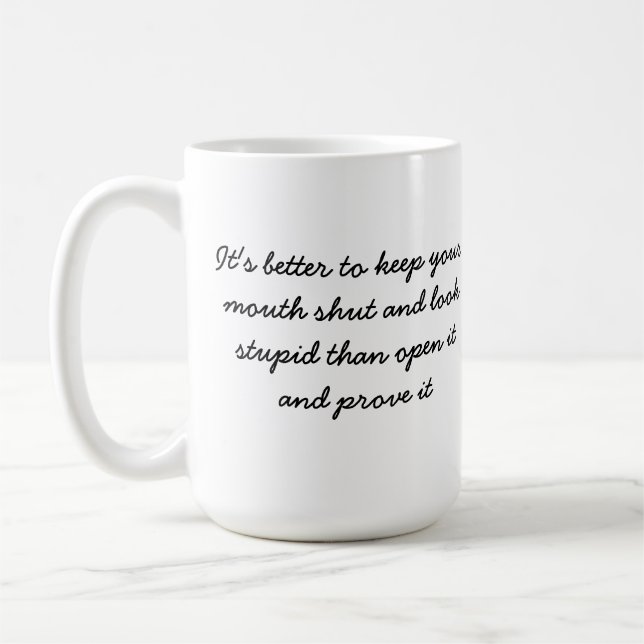 TASSE DE CAFÉ D'ÉNONCIATIONS DE COWBOY (Gauche)