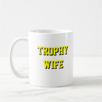 Tasse de café d'épouse de trophée