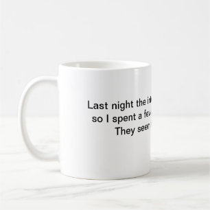 tasse de café dernière nuit internet a cessé de fo