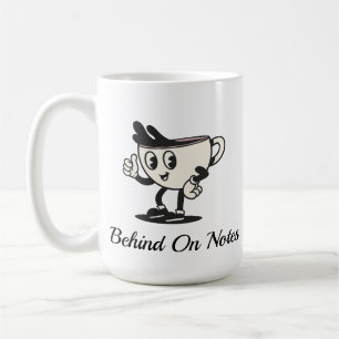 Tasse de café Derrière les notes, café rétro théra