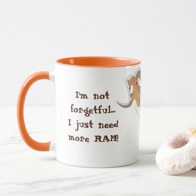 Tasse de café des hommes drôles non étourdis (Avec donut)