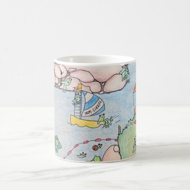Tasse de café d'été de grenouille (Centre)