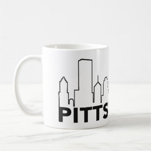 Tasse de café d'horizon de Pittsburgh (noir)