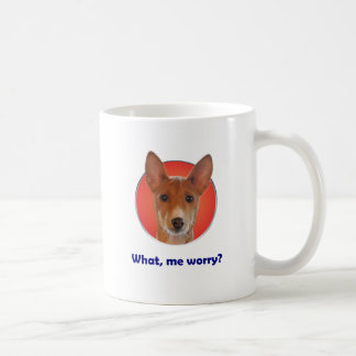 Tasse de café d'inquiétude de Basenji