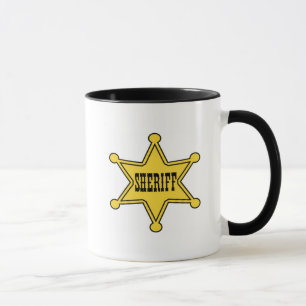 tasse de café d'insigne de shérif