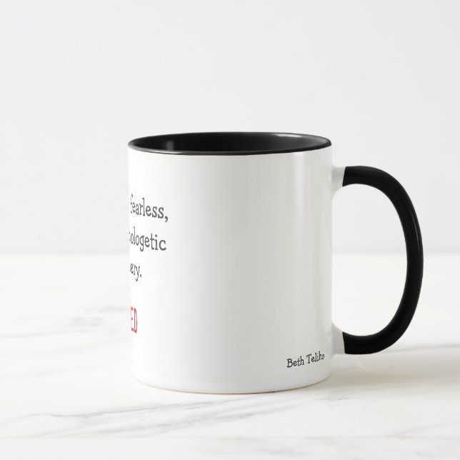 Tasse de café d'inspiration d'auteur (Droite)